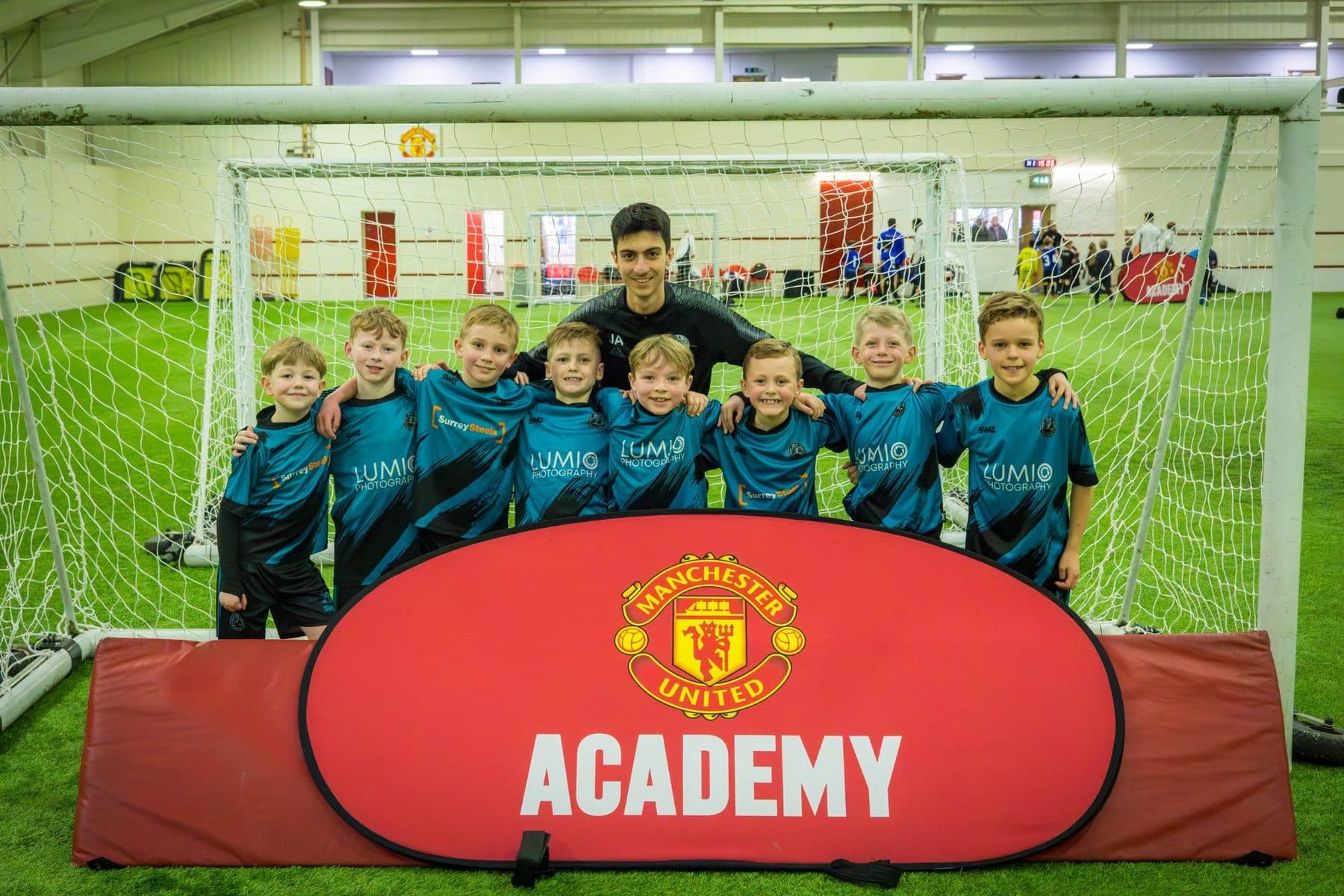 JDA Academy players on a showcase fixture at a professional academy