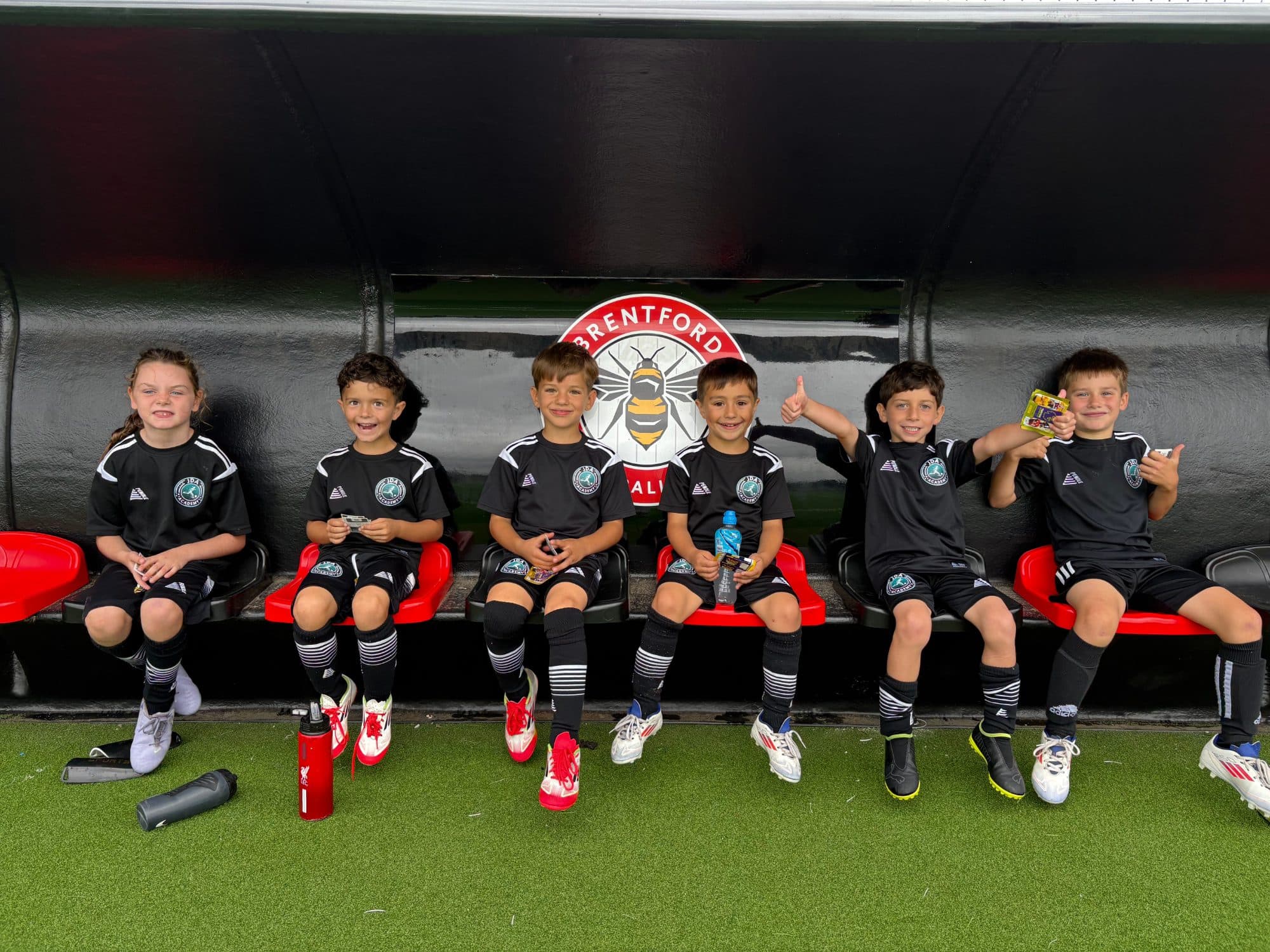 JDA Academy players on a showcase fixture at a professional academy