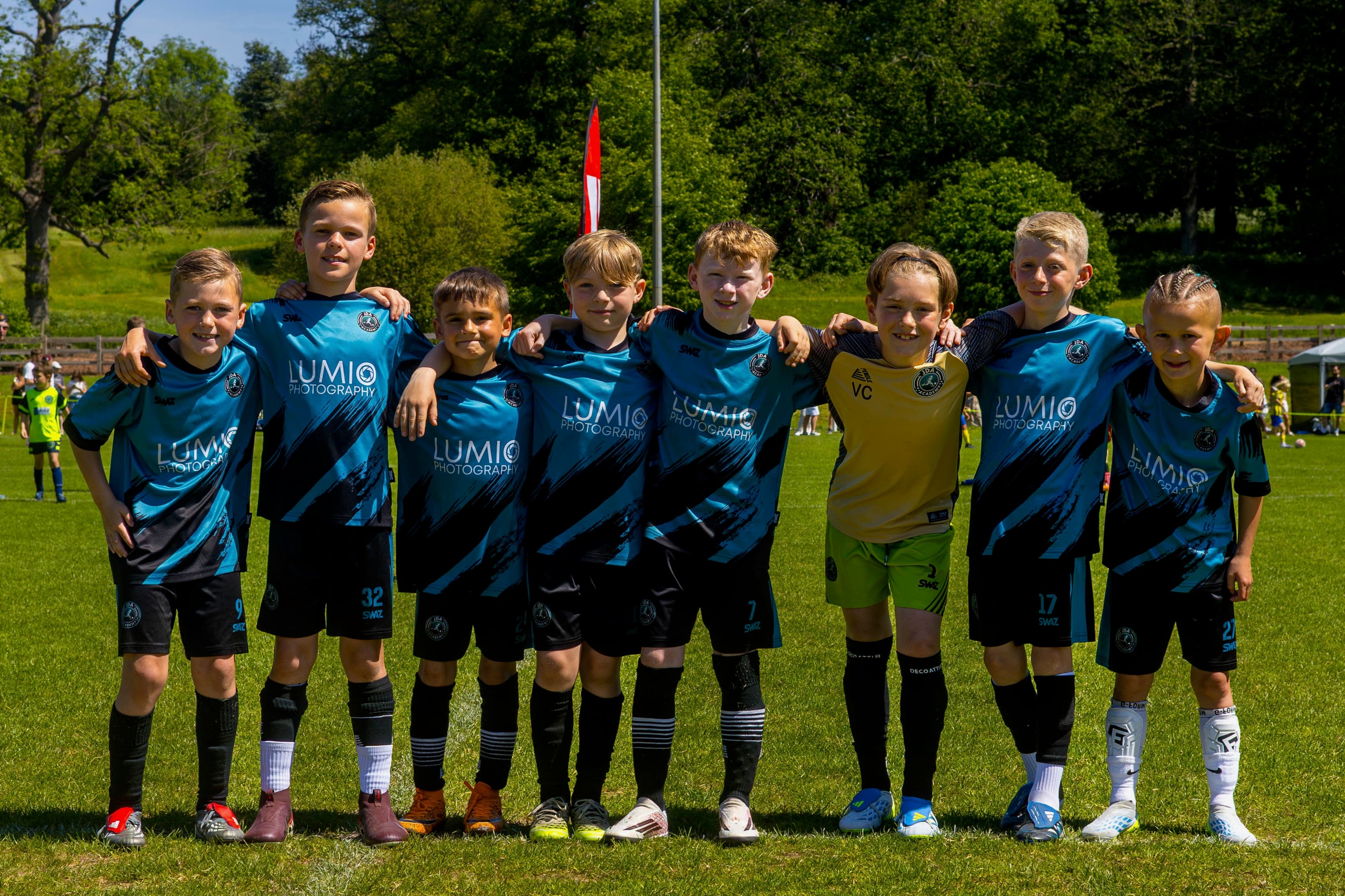 JDA Teals squad players competing during a matchday fixture