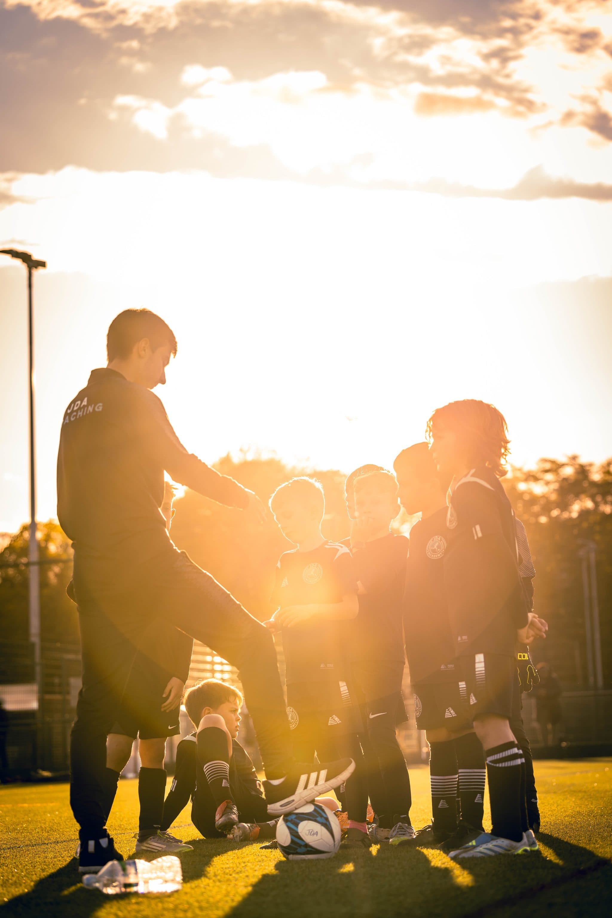 JDA players and coaches on matchday