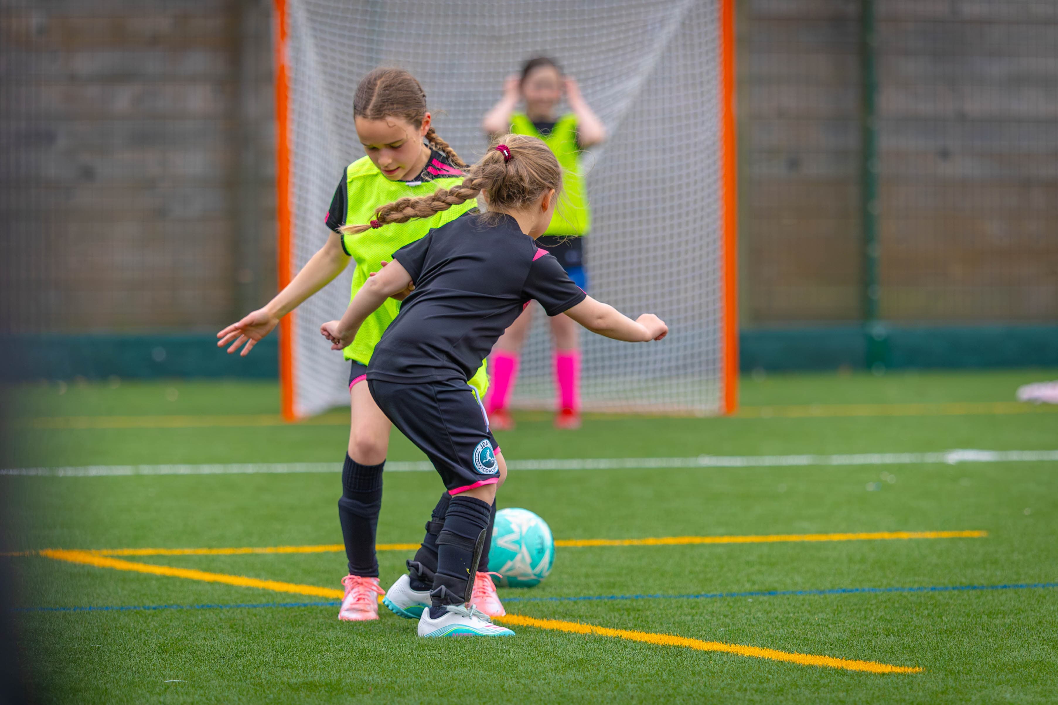 JDA Girls Development Centre players training together as a group