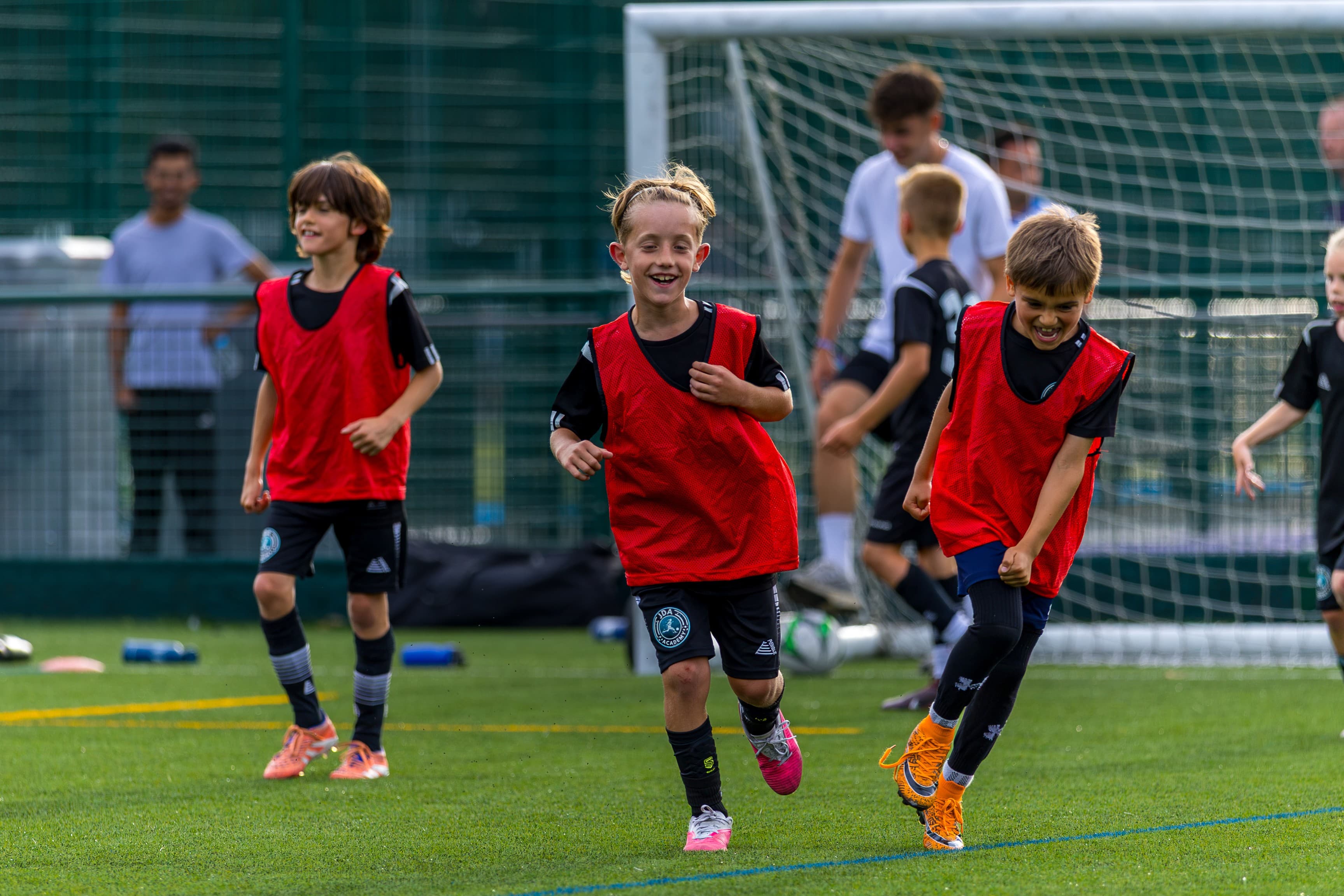 A JDA Academy player in possession during a training session