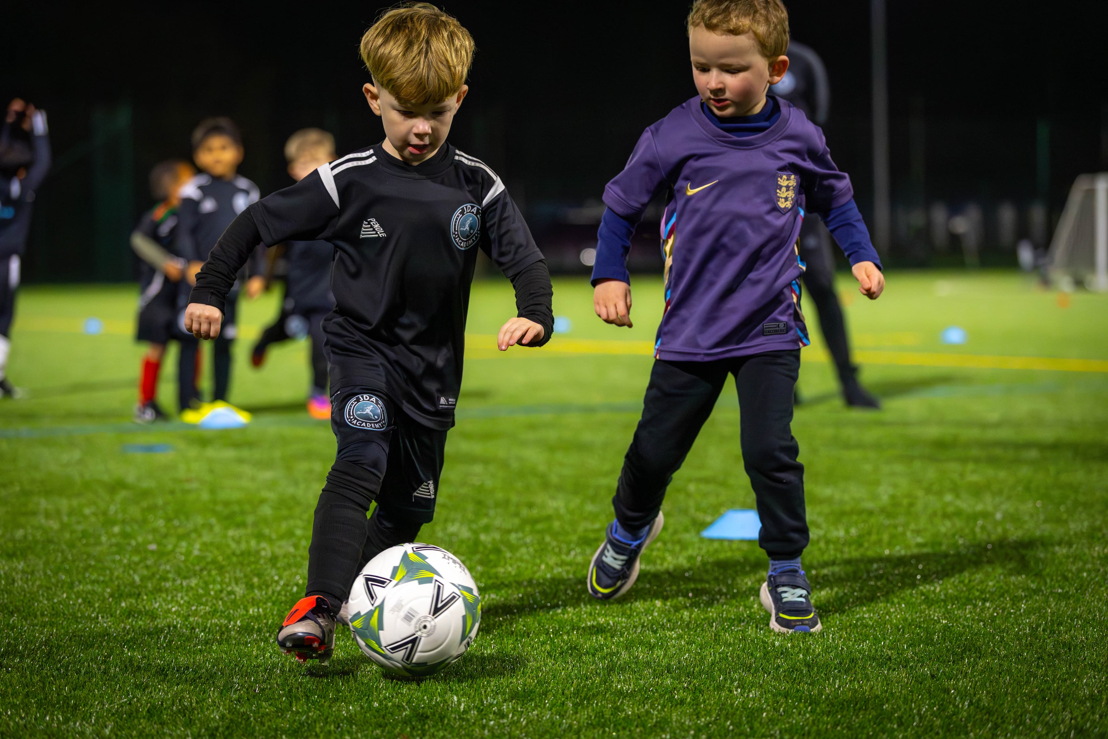 A JDA Next Gens player developing on the ball