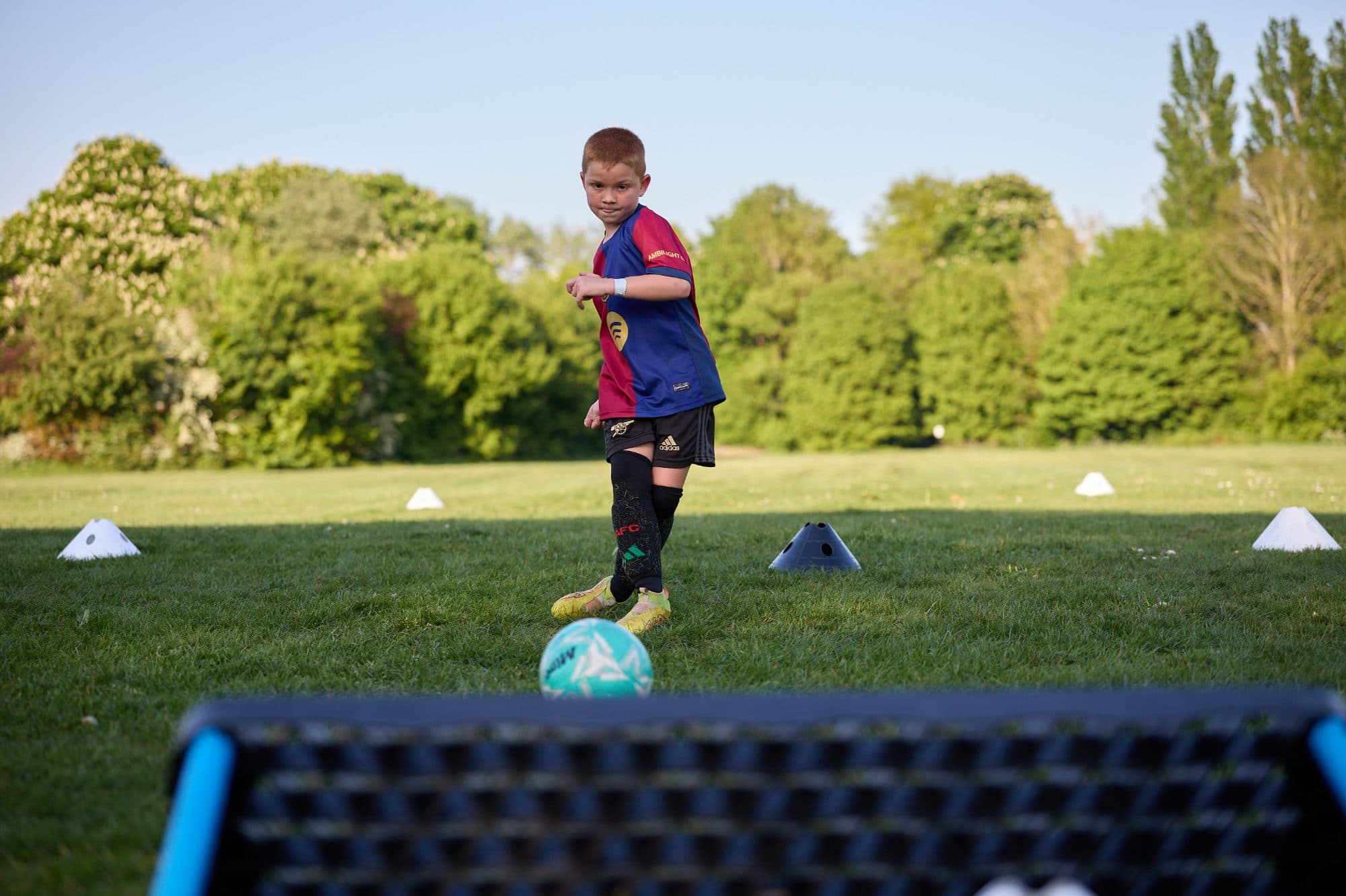 A JDA player working at high intensity during a 1-to-1 session